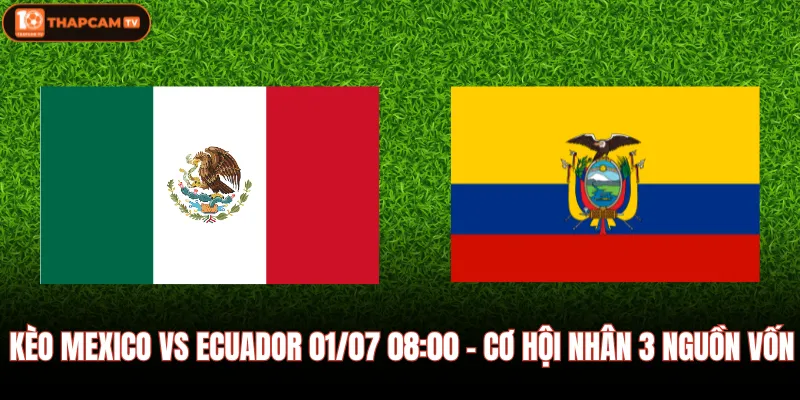 Kèo Mexico Vs Ecuador 01/07 08:00 - Cơ Hội Nhân 3 Nguồn Vốn 1 Kèo Mexico Vs Ecuador 01/07 08:00 - Cơ Hội Nhân 3 Nguồn Vốn